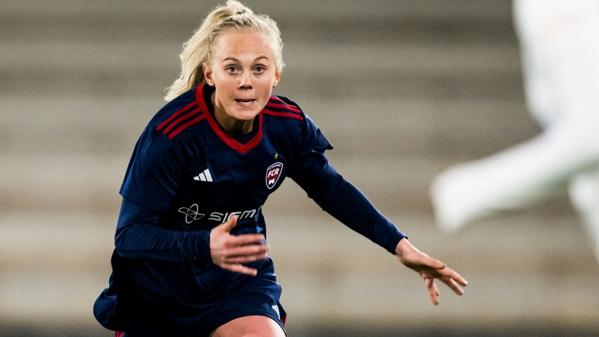 250317 Rosengårds Molly Johansson under fotbollsmatchen i Svenska Cupen mellan Rosengård och Växjö den 17 mars 2025 i Malmö.
Foto: Petter Arvidson / BILDBYRÅN / kod PA / PA0994